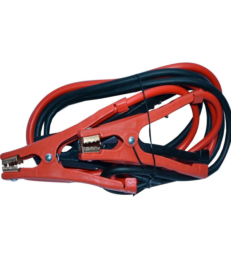 Booster Cables With Extra Heavy-Duty Clamps Emergency Line 500 AMP 2M