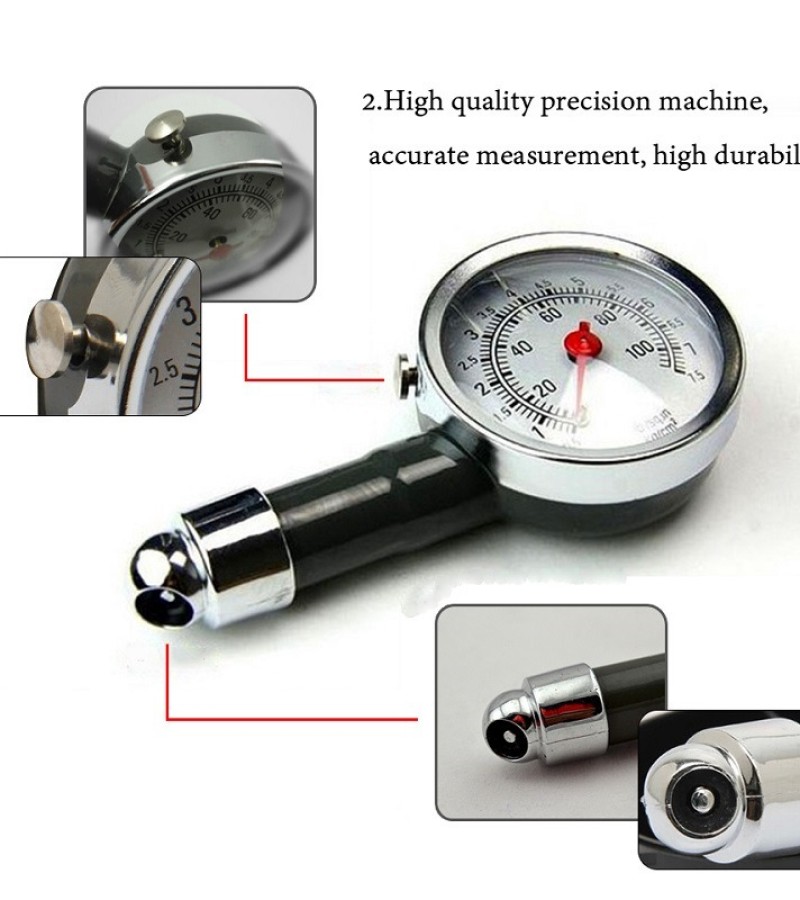 Car Analog Tire Pressure Gauge