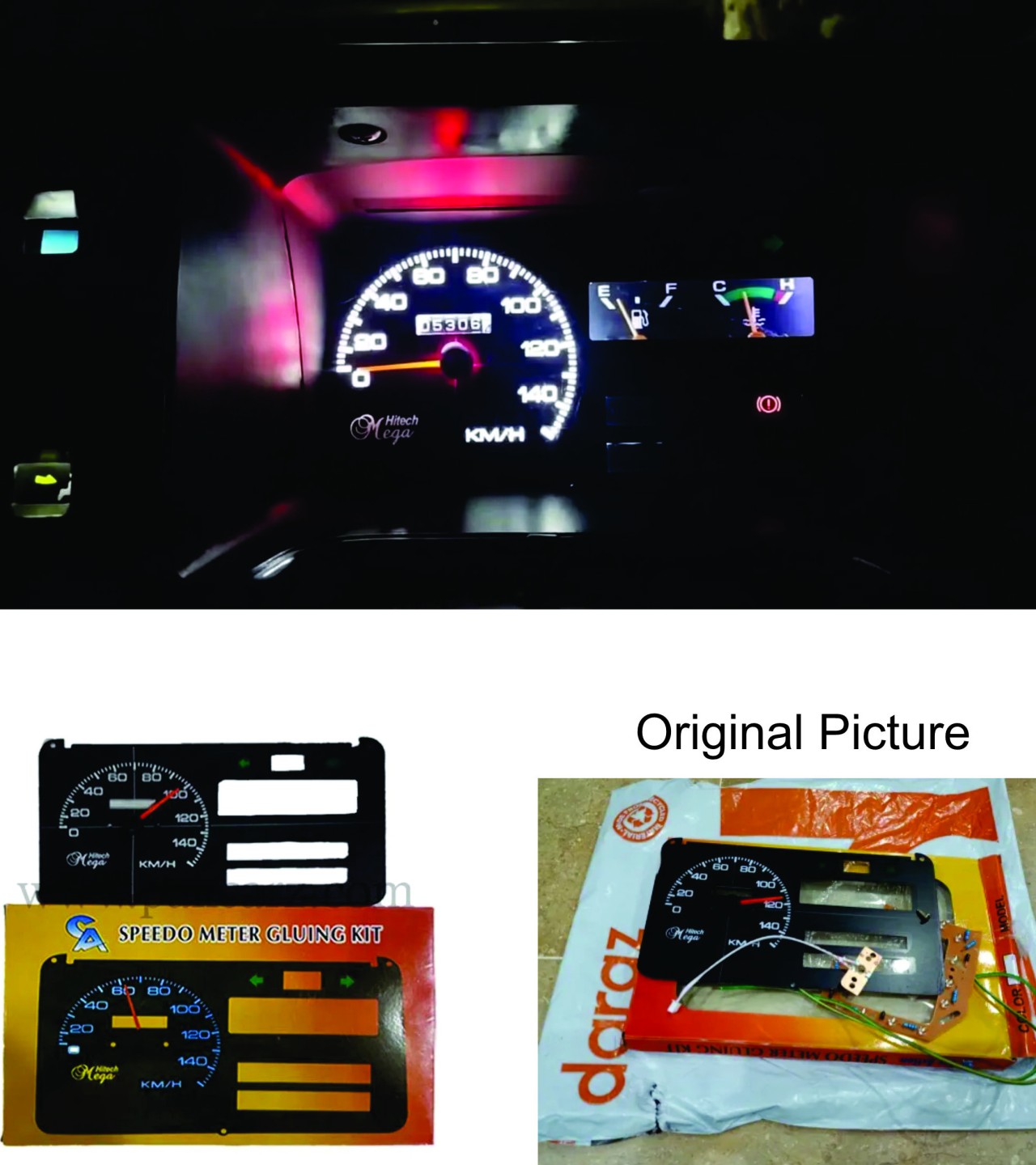 Suzuki Mehran LED Meter Dial